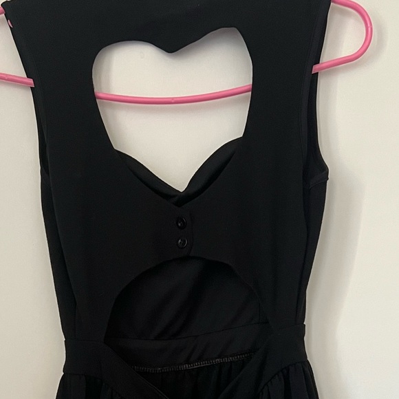Black dress with a heart cutout detail in the back from macys. Worn once - Picture 3 of 3